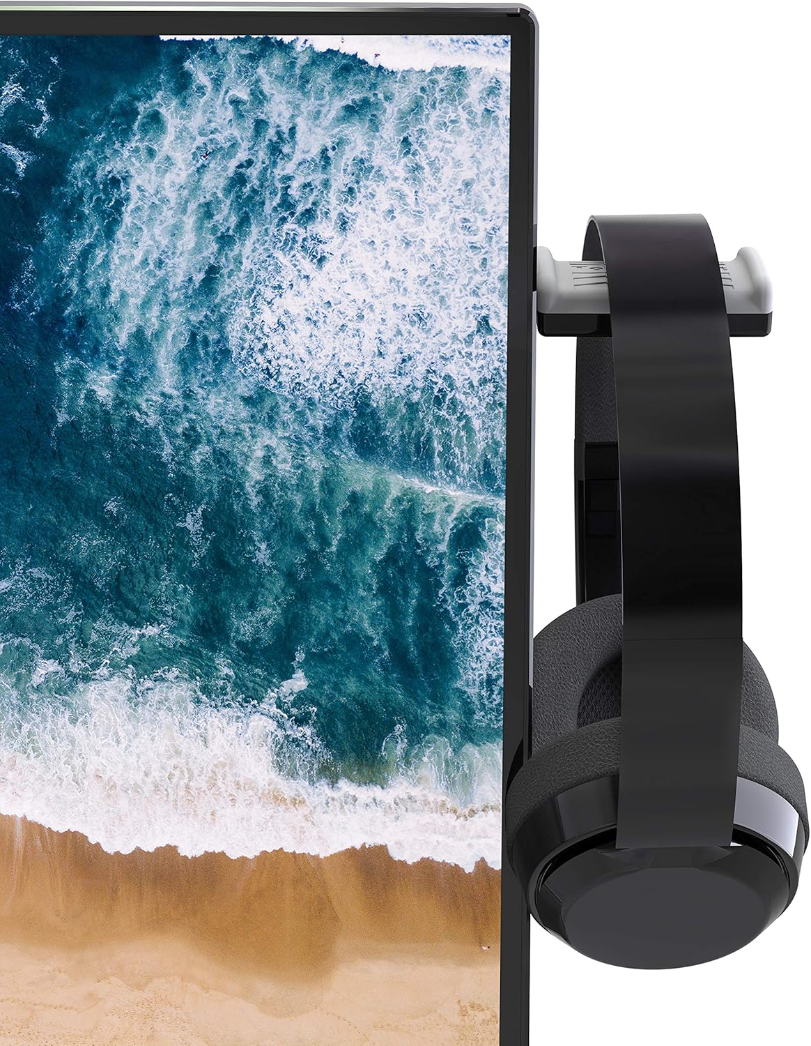 Monitor Stand for Headphones and Headsets (Premium-Grade Holder Saves Desk Space and Protects Headphones)