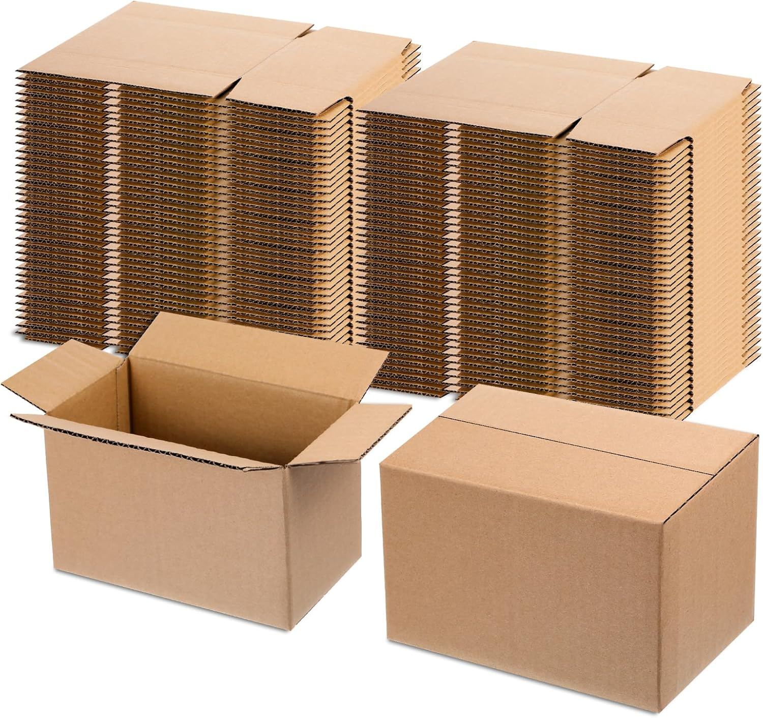 75 Pack Small Shipping Boxes Corrugated Cardboard Mailing Boxes Small Mailing Packing Box for Packing, Moving, Business, 6.9 X 4.5 X 3.7 Inches