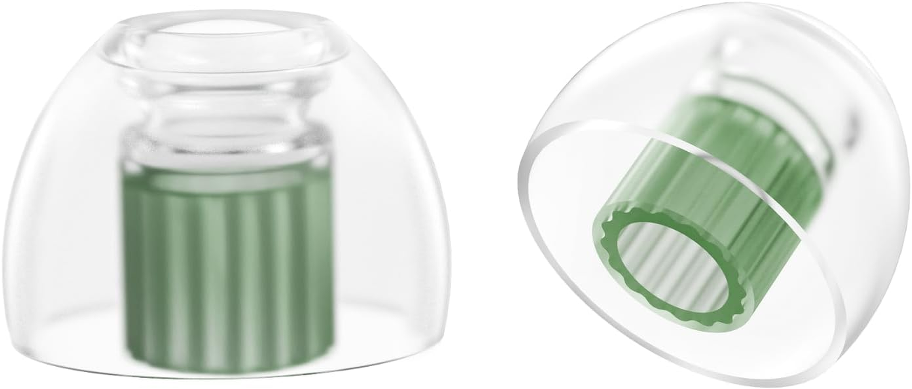 W1 for IEM - M - Patented Medical-Grade Silicone Ear Tips, Double W-Shaped Tube Core, More Stability