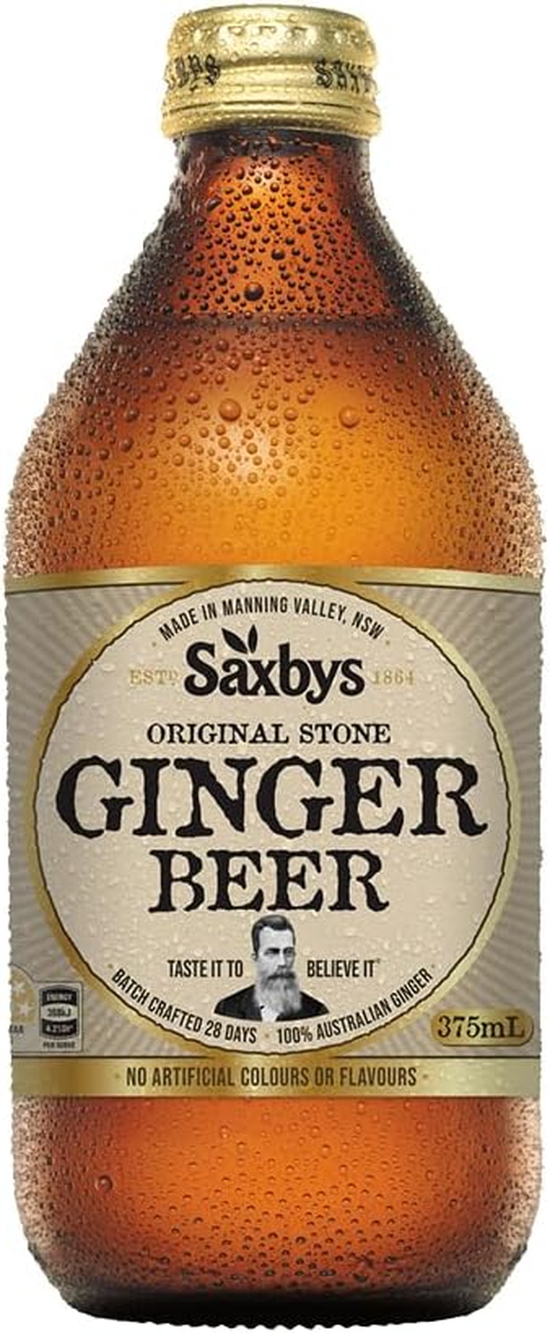 Saxby's Diet Ginger Beer 8 Pack 375mL - Picture 6 of 13