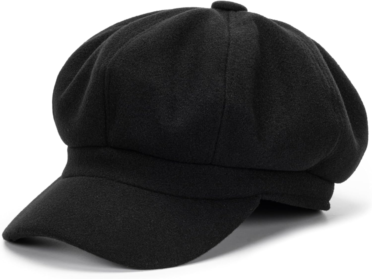 Women'S Octagonal Newsboy Cap - Vintage 8 Panels Paperboy Visor Gatsby Cabbie Hat Solid Color Painter Cap for Girls Teens