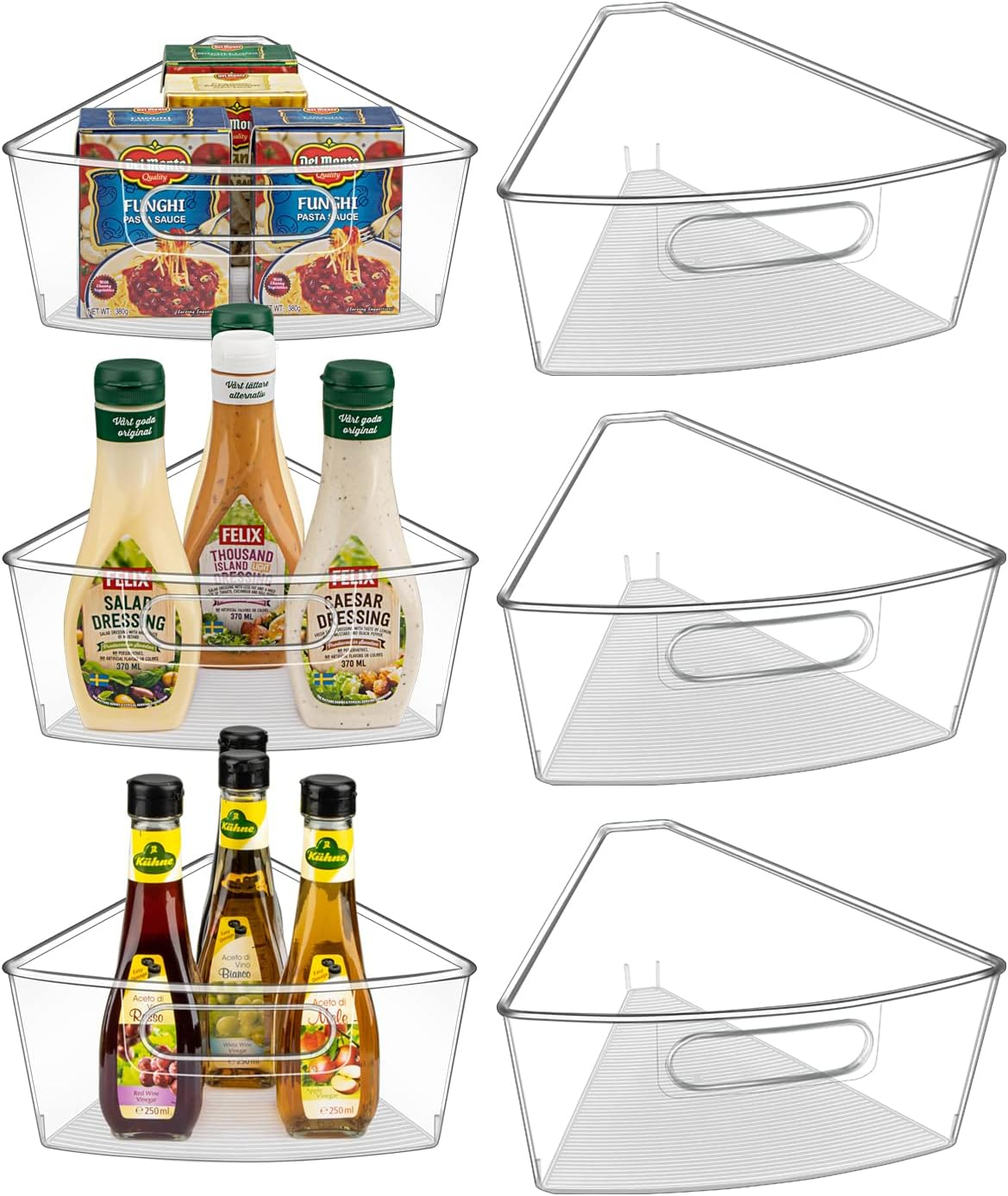 Lazy Susan Cabinet Organizer Bins for 26