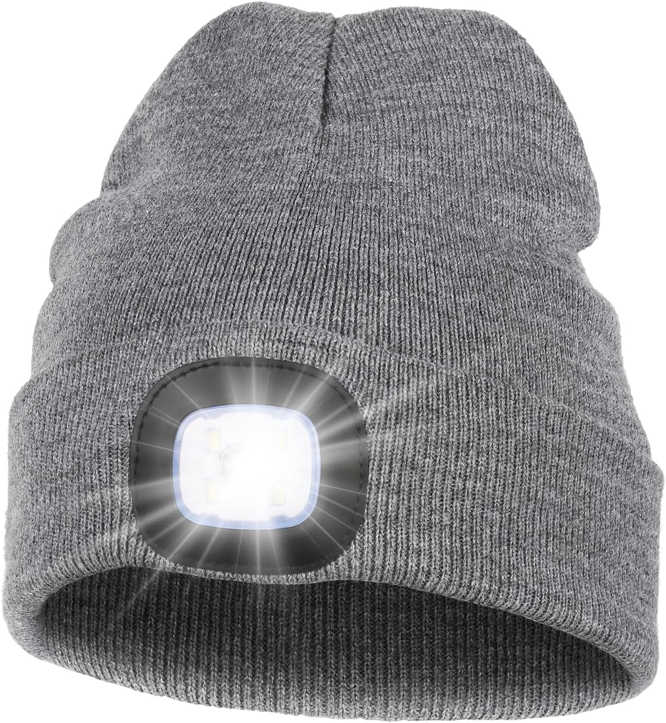 Gorro Led Unisex Con Luz Gorro Con Linterna Led Manos Libres Recargable Por USB