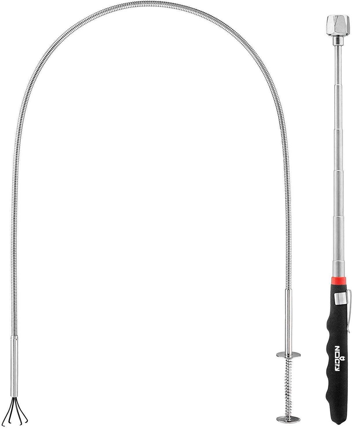 Premium Magnetic Pick up Tool Set — 36In Flexible Claw Grabber Pickup Tool & Telescoping Magnetic Pickup Tool with 16Lb Pull Force — Perfect Extendable Magnet Pickup Tools or Magnet Tool