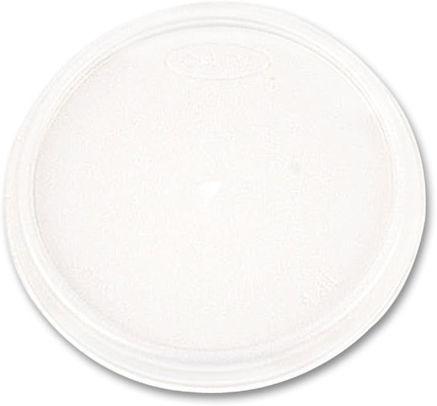 32JL Plastic Lids Fits 32Oz Foam Cups Vented White 500/Carton