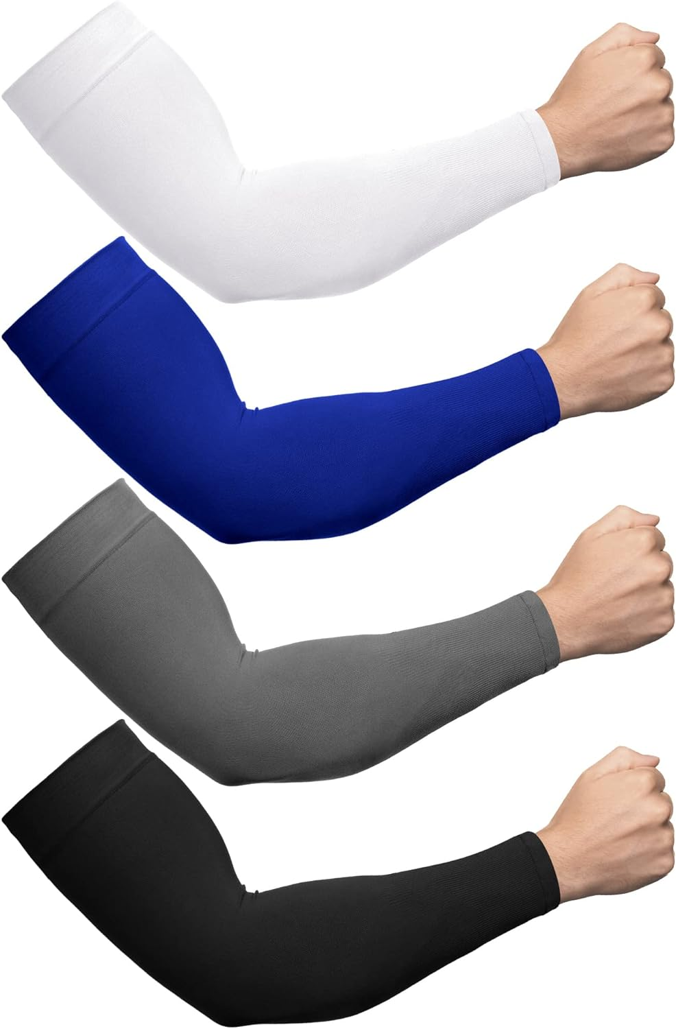4 Pares De Mangas De Brazo Para Hombres Y Mujeres Proteccion Solar UV Brazos