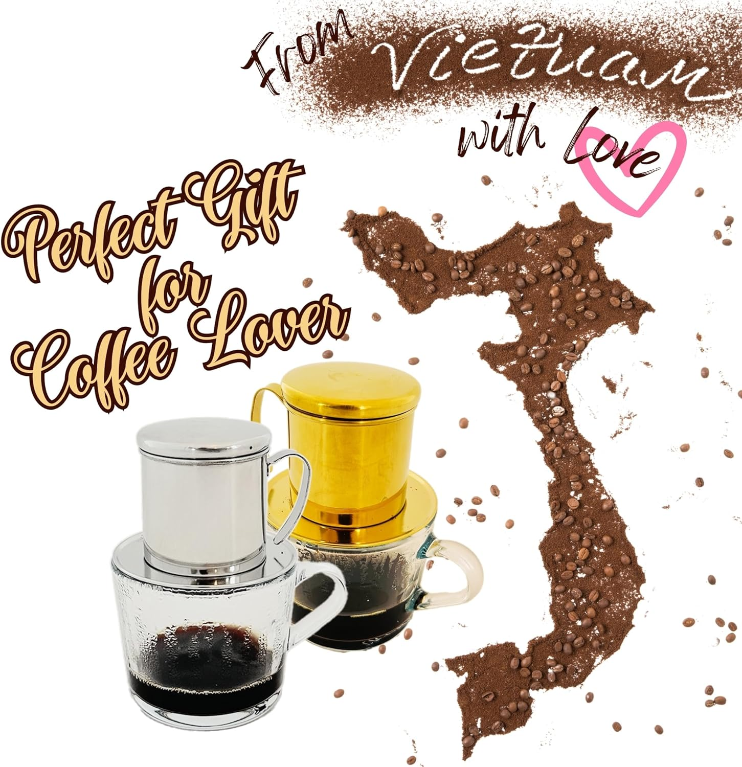Vietnamese Coffee Phin Filter - Silver, Traditional Portable Stainless Steel ... - Picture 10 of 13