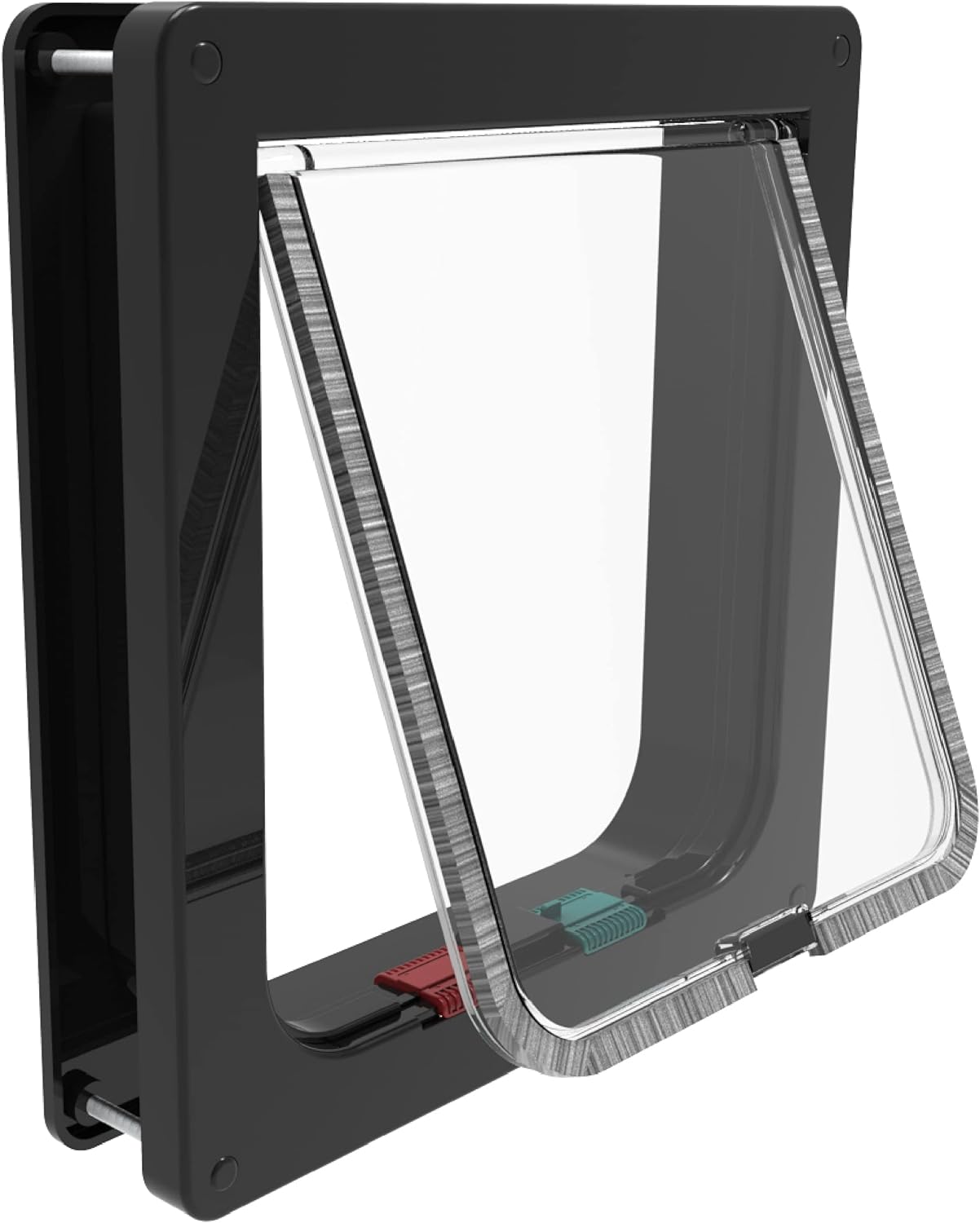 Hakuna Pets Standard Cat and Small Pet Door, Large, Black, Pets up to 20 lbs - Picture 2 of 13