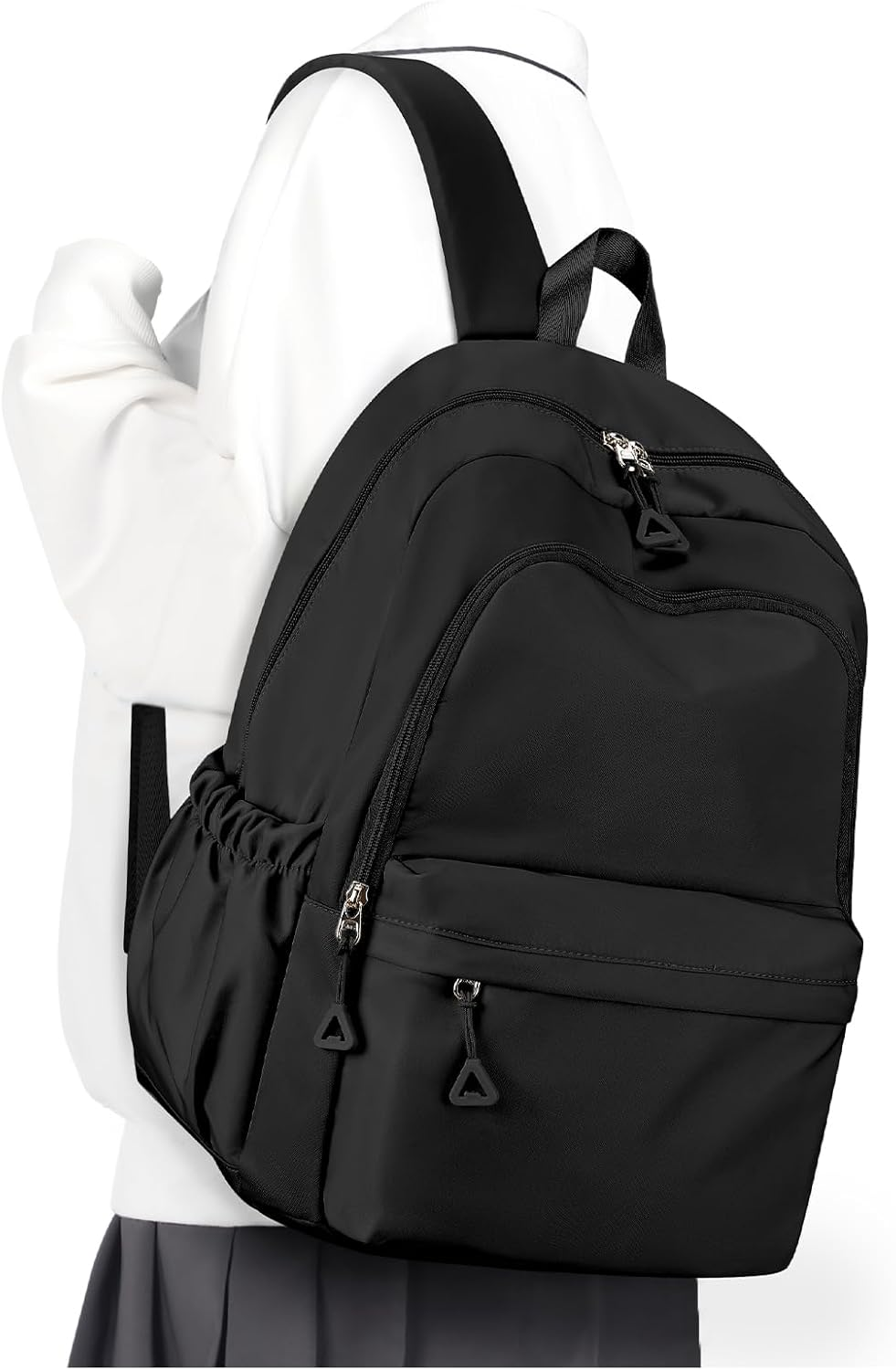 Mochila Escolar Impermeable para Adolescentes y Laptop 14 In Ligera Color Negro