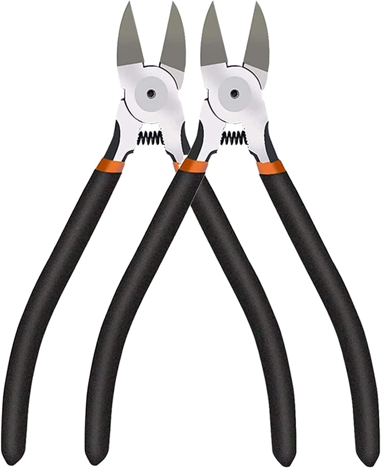 Wire Snips Floral Wire Cutter Jewelry Wire Snippers 6 Inches 2 Pack Flush Cut Pliers Side Cutters Metal Cutting Tool for Crafting, Floral, Artificial Flowers, Chicken Wire, Electrical