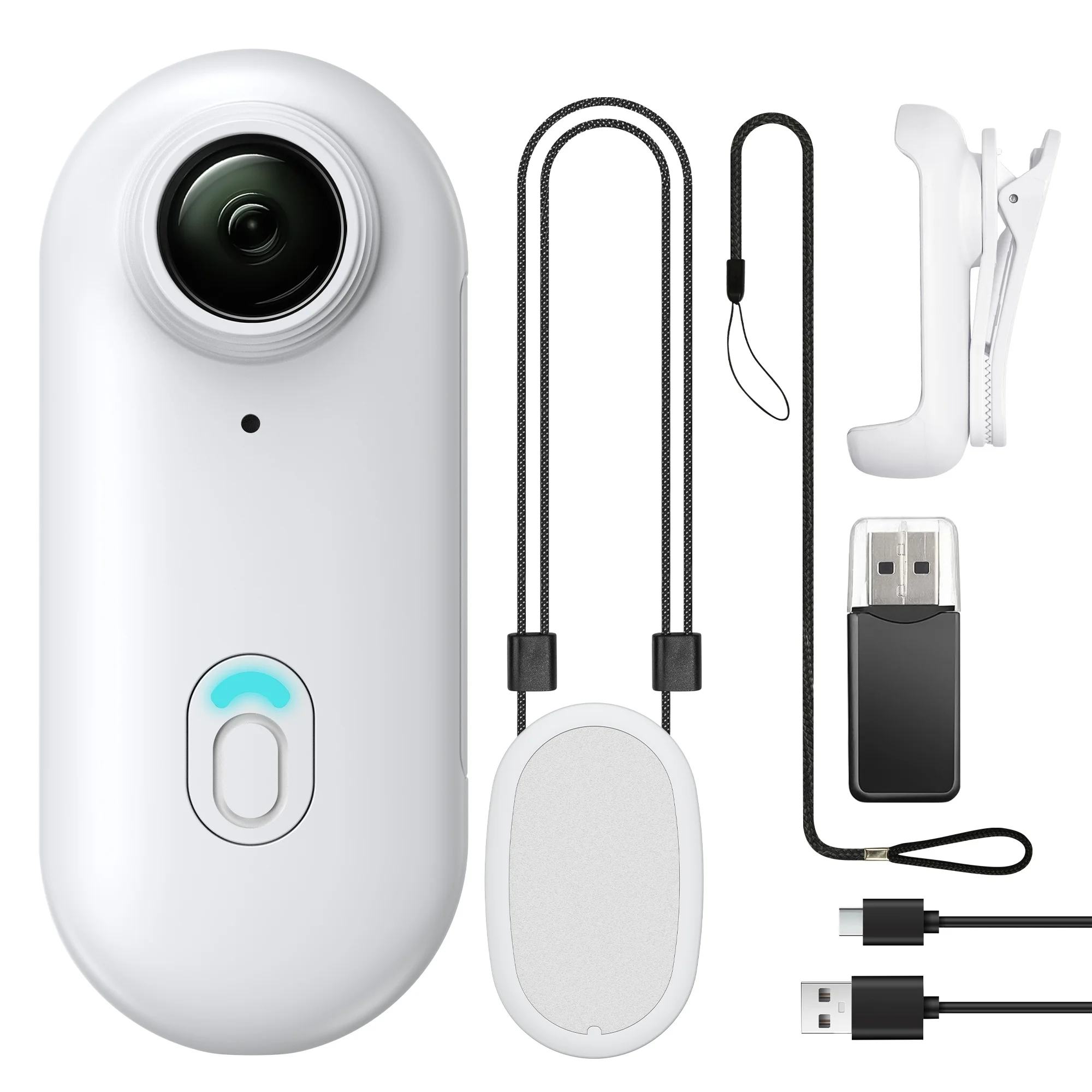 4K Mini WiFi Action Camera 128GB Thumb POV IPX7 Waterproof Helmet Mount Vlogging