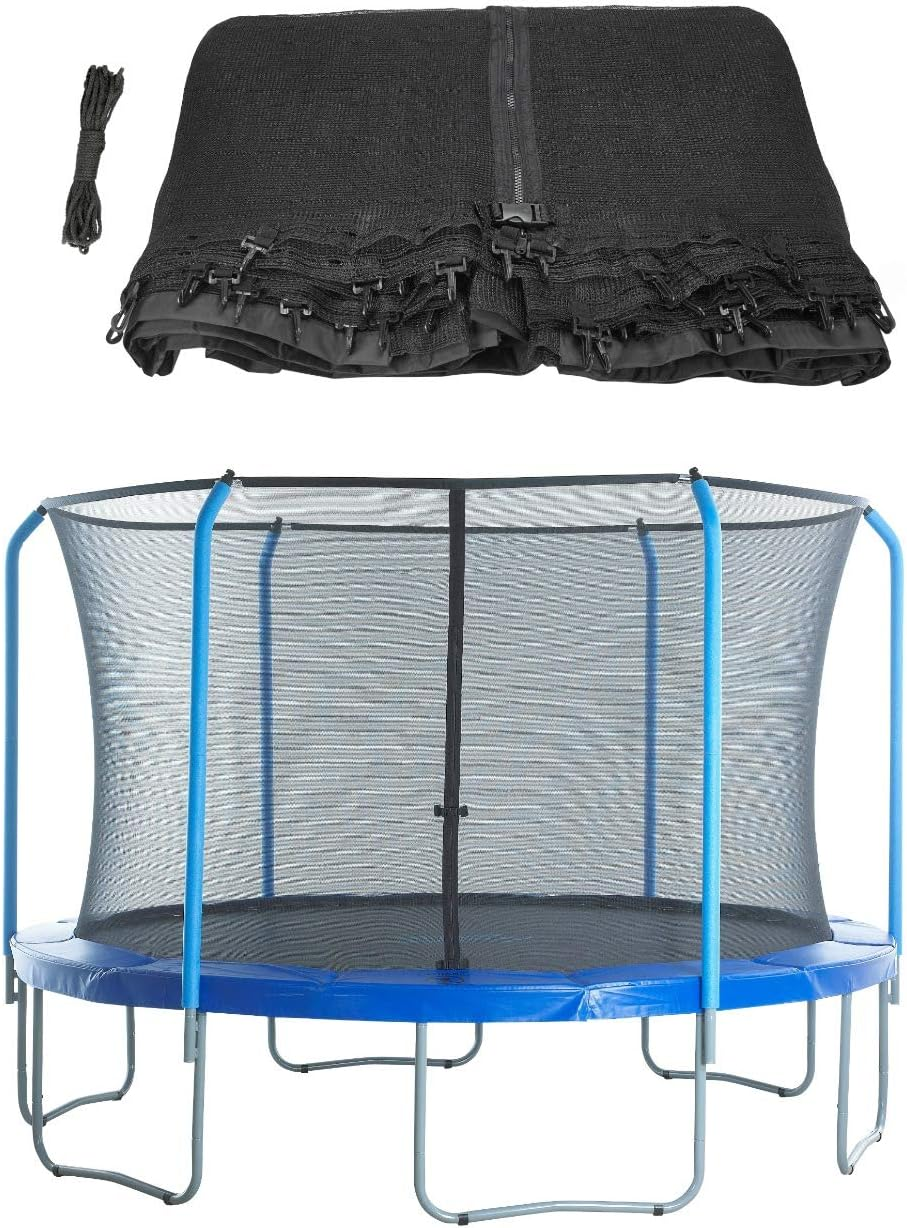 Upper Bounce Trampoline Safety Net Replacement - Curved Pole Enclosure System