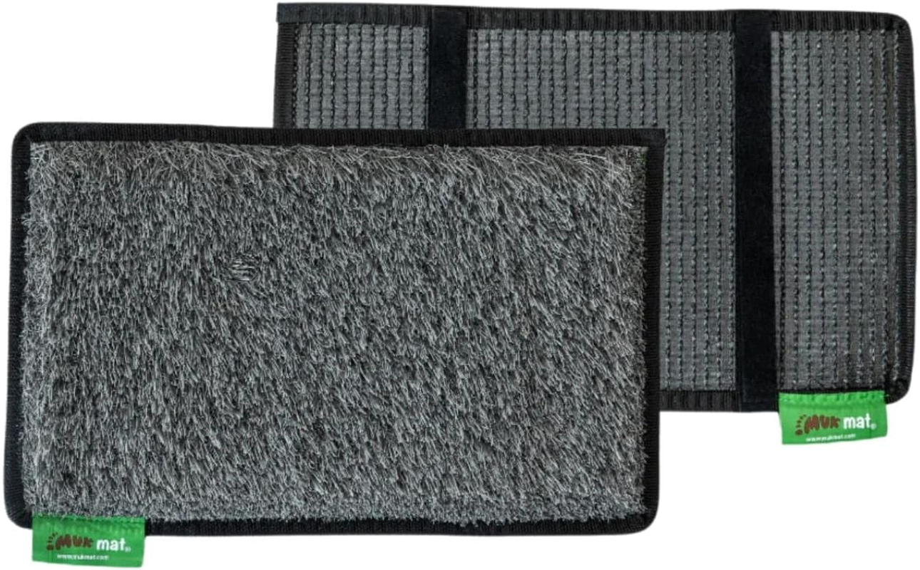 Muk Mat Portable Step Mat, Caravan Accessories, Outdoor Step, Handy Straps for Extra Grip and Stability, Easy to Clean, 480Mm (L) X 300Mm (W) X 40Mm (H) (Dark Grey)