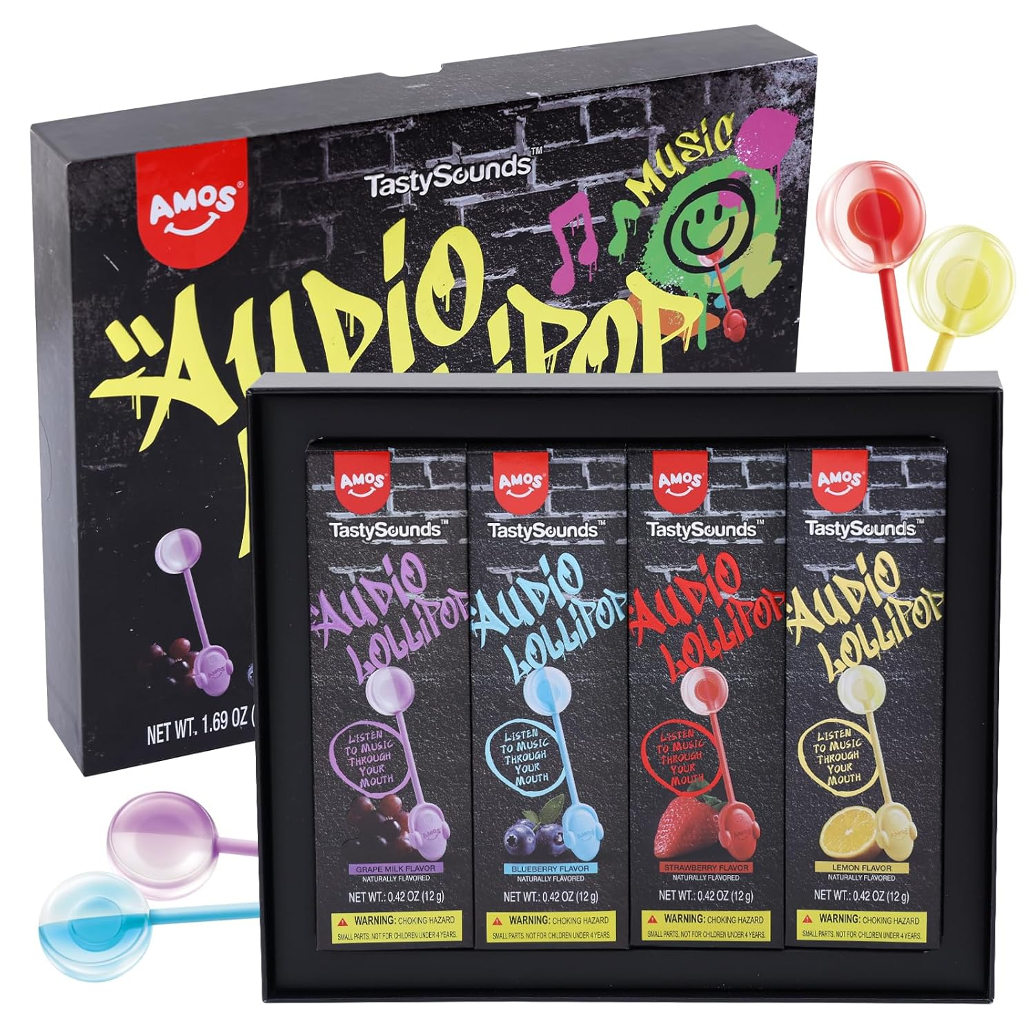 Music Lollipop Candy Suckers – Tastysounds Audio Hip Hop Singing