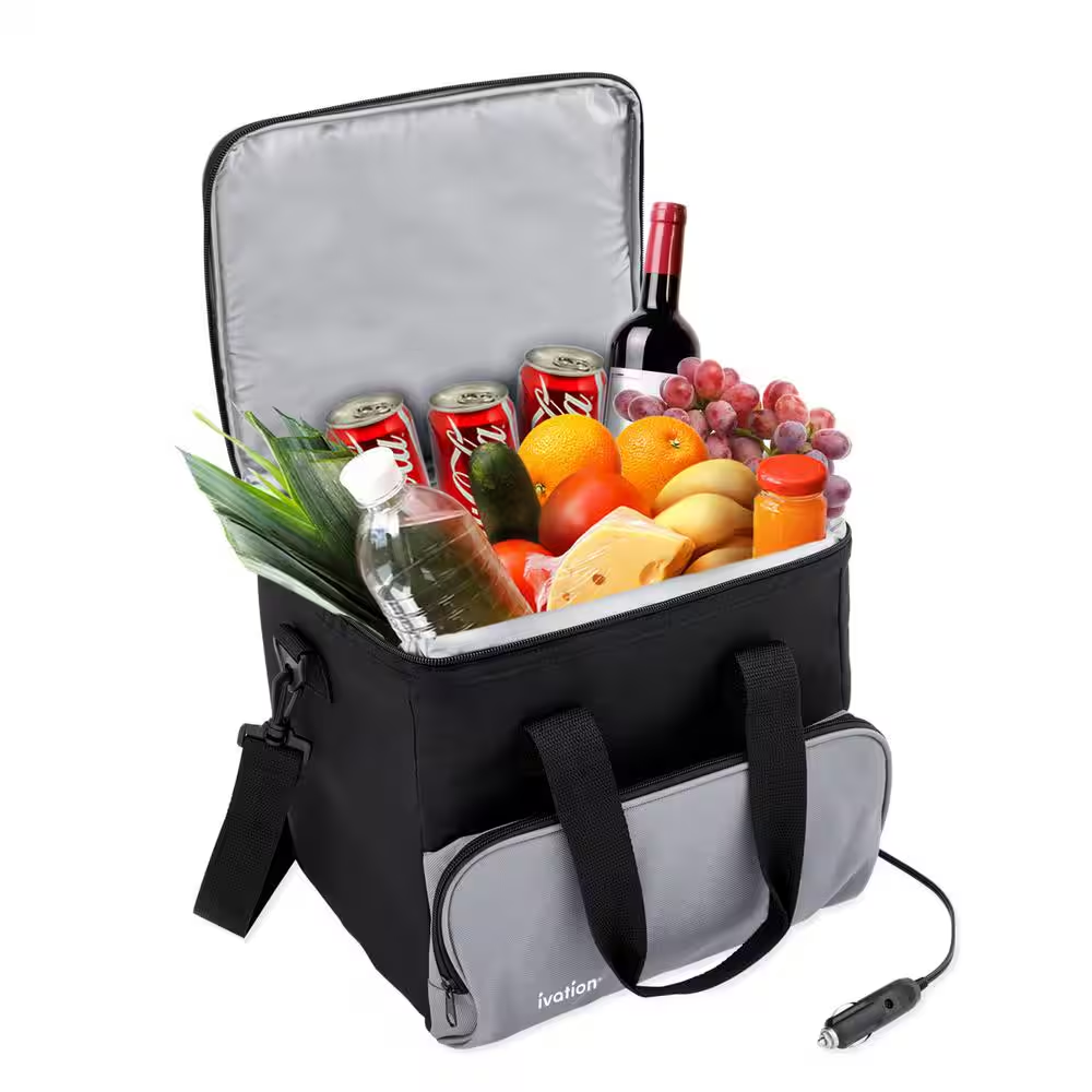 Portable Electric Cooler Bag, 15L Soft Side Thermoelectric Portable Cooler