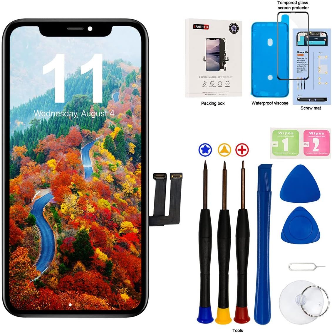 for Iphone 11 LCD Screen Replacement 6.1 Inch Frame Assembly LCD