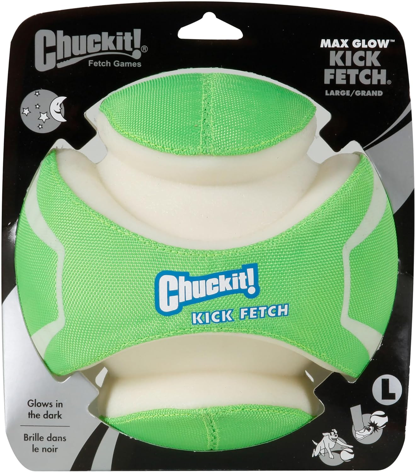 Chuckit! Max Glow Kick Fetch Large, Max Glow Green - Picture 3 of 14