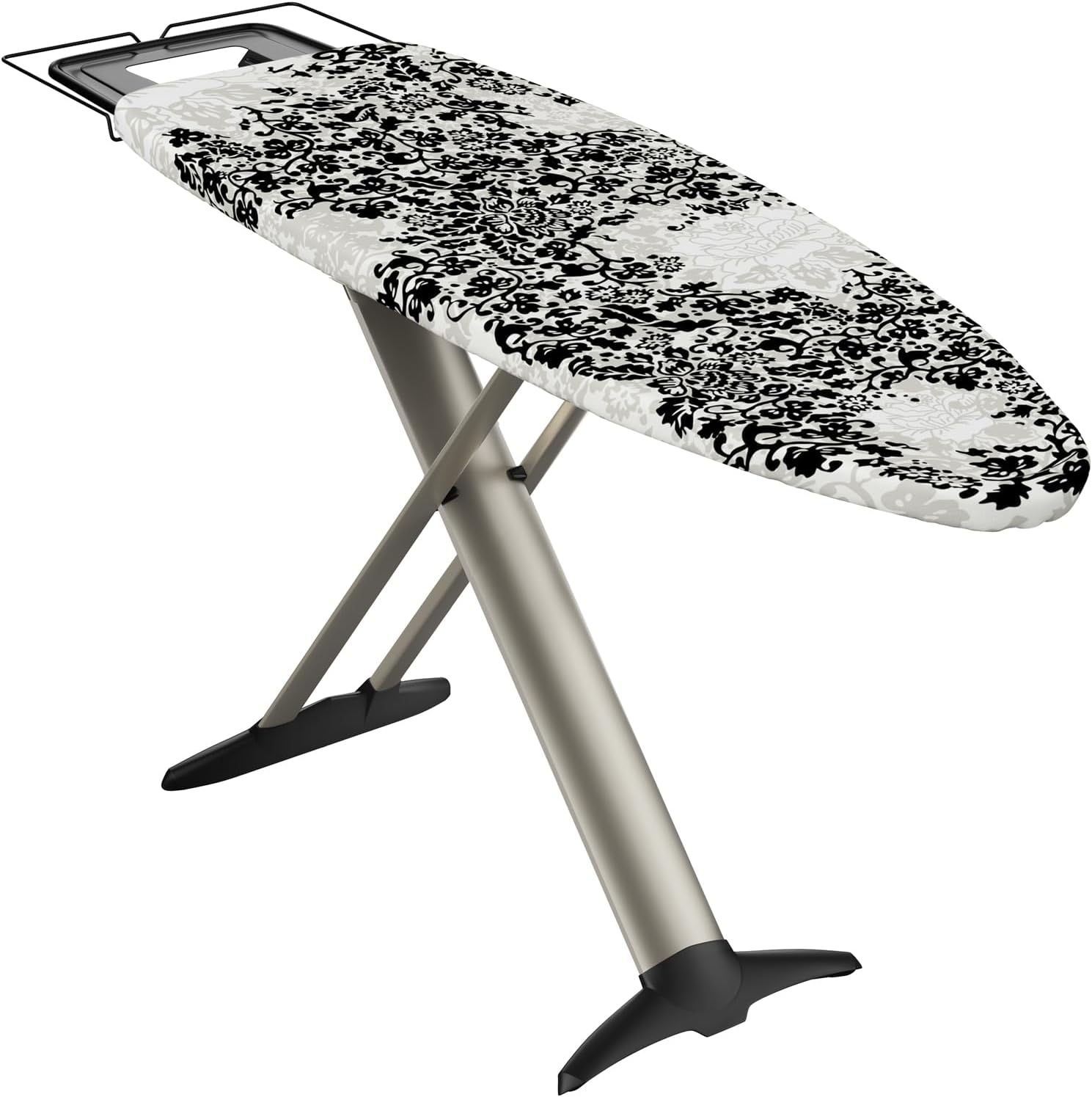 Bartnelli Pro Luxury Ironing Board - Extra Wide 62X19” Steam Iron Rest, Adjustable Height, T-Leg Foldable, European Made