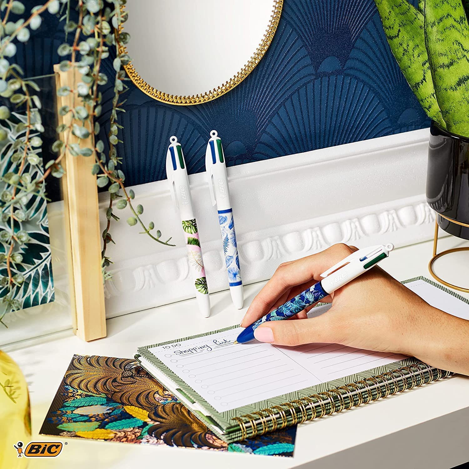 BIC 4 Colours Pens All In One, Multi Coloured Pens All In One, Retractable Ba... - Picture 7 of 13