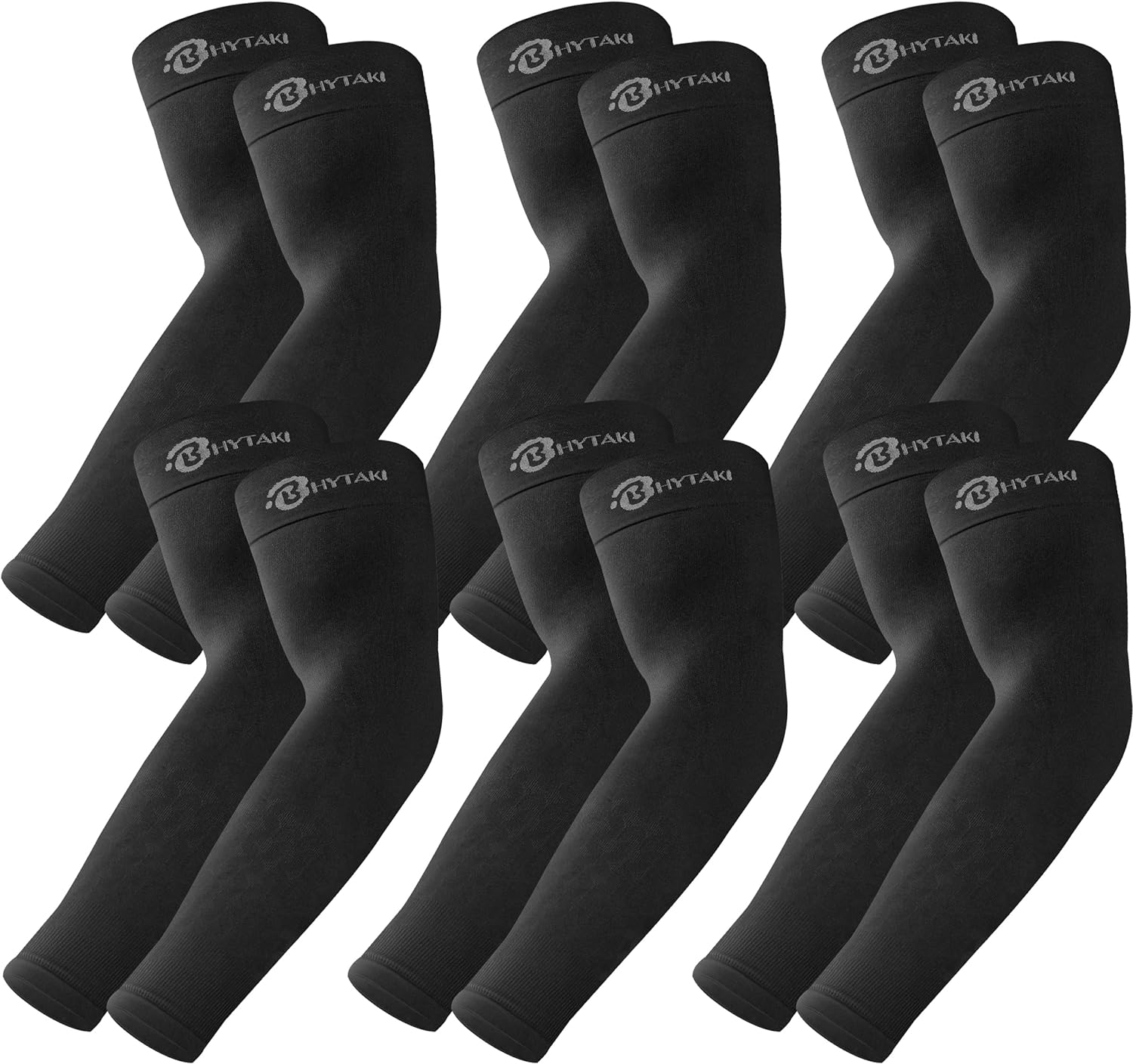 6 Pares De Mangas De Brazo Para Hombres Y Mujeres Proteccion Solar UV Brazos