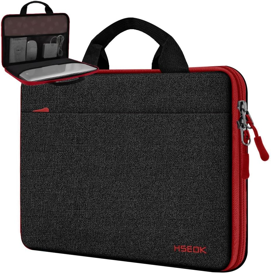 Hseok Laptop Sleeve 13-14 Inch Case Briefcase Compatible with Macbook Pro 14 Inch M4/M3/M2/M1 All Model of 13.3 Inch Mac Air/Pro, XPS 13 14, Most Popular 13