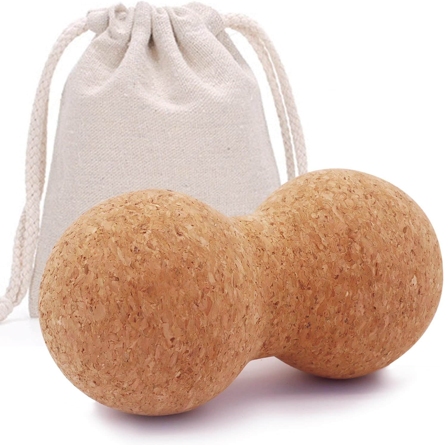 Cork Peanut Massage Ball, Peanut Double Lacrosse Massage Ball for Deep Tissue... - Picture 2 of 15