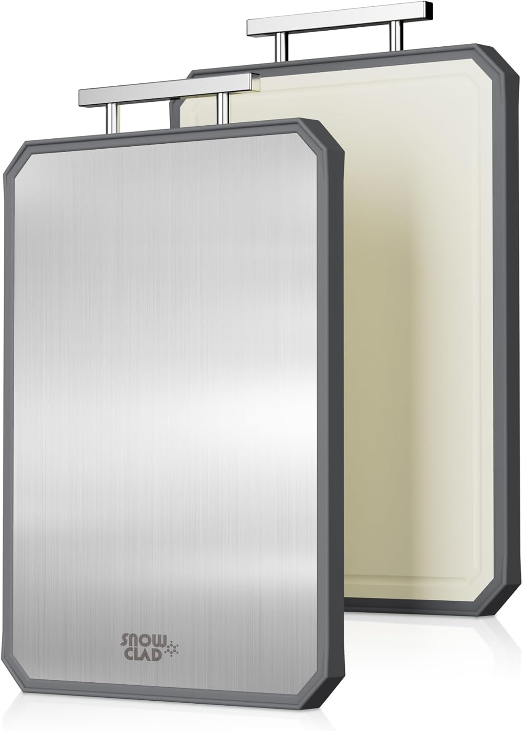 Stainless Steel Cutting Board,Double Sided Cutting Boards for Kitchen,Stainless