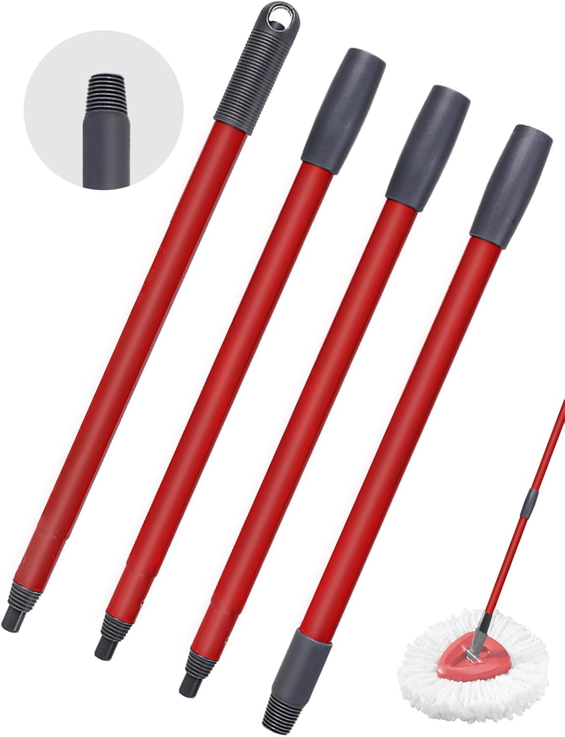 1 PCS Spin Mop Handle Replacement Compatible with Vileda Spin Turbo/Turbo Smart/