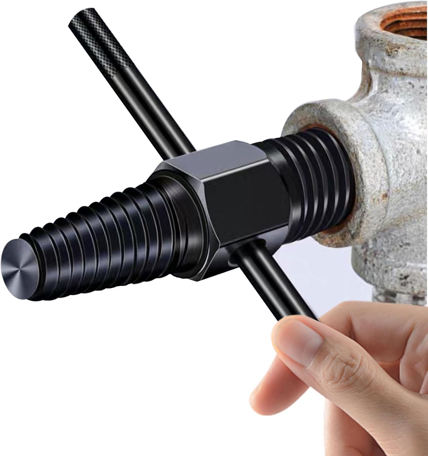 Screw Extractor-Damaged Water Pipe Removal Tool with 1/2 Inch and 3/4 Inch Valve Faucet,Easy Out Stripped Screw Damaged Bolt Extractor Removal Tool for Damaged Screw