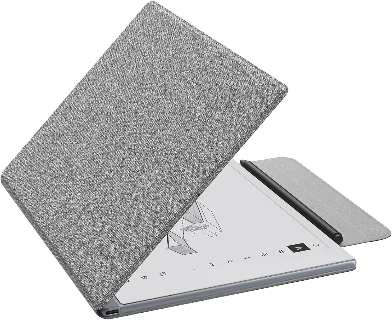 Moko Hülle Für Remarkable 2 2020, Ultradünne Magnetische Tablet Hülle Mit Stiftschutzverschluss Schutzhülle Case Für Remarkable 2 2020, Denim Grau