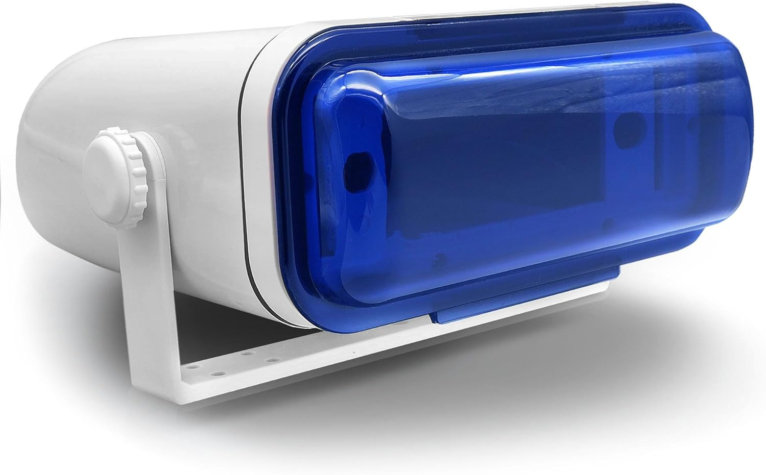 Durable Universal Marine Stereo Cover - Water Resistant Boat Radio Protector Shield with Flip-Up Door & Neoprene Gasket - Compatible with Dual Shaft & DIN Style Stereos -  PLMRCW3