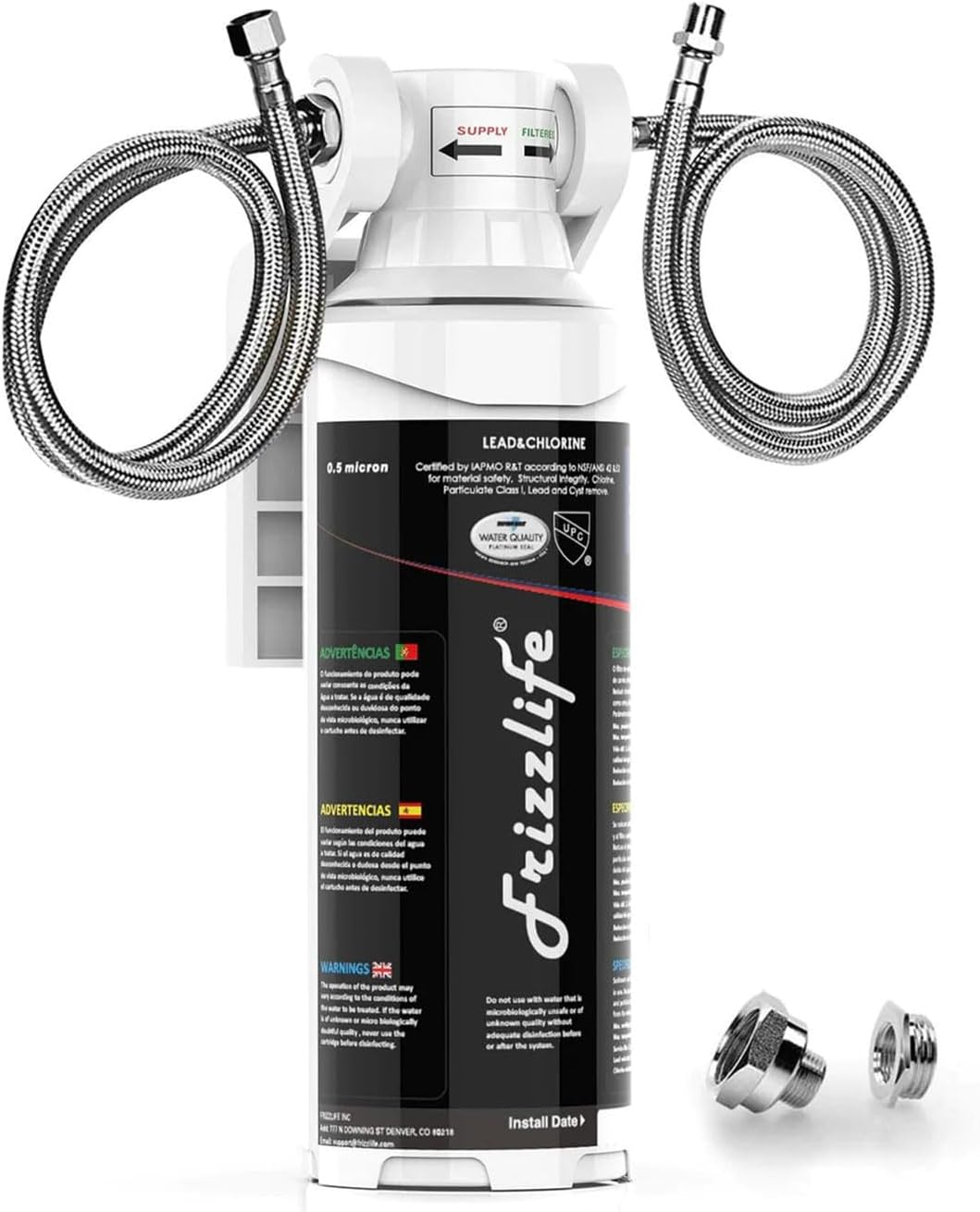 under Sink Water Filter System-Nsf/Ansi 53&42 Certified High Capacity Direct Connect under Counter Drinking Water Filtration System-0.5 Micron Removes 99.99% Lead, Chlorine, Bad Taste & Odor