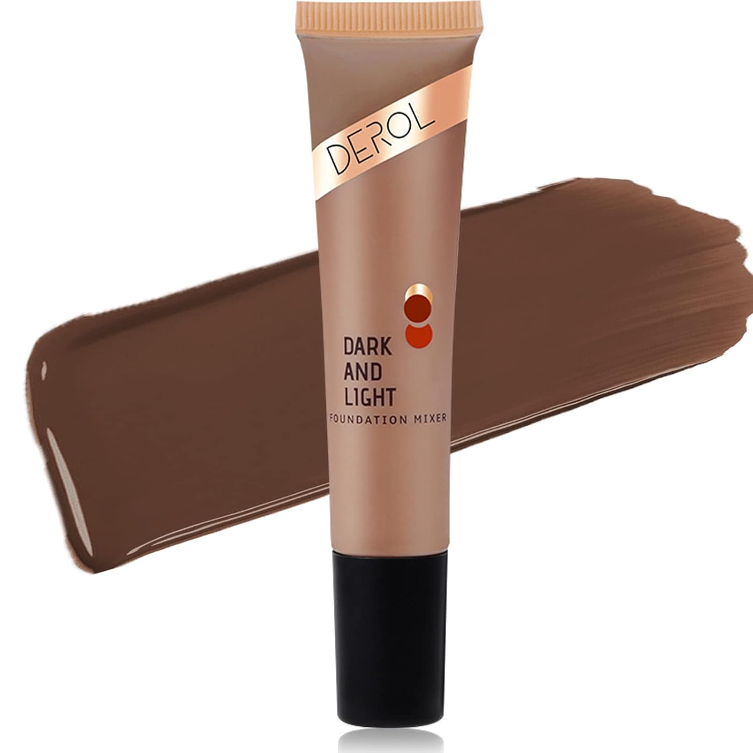 Dark Caramel Foundation Mixing Pigment for Adjusting Shade and Color Corrector, Blends Easily, Dark Caramel Color Corrector for Adjusted to Darken Various Foundation Tones