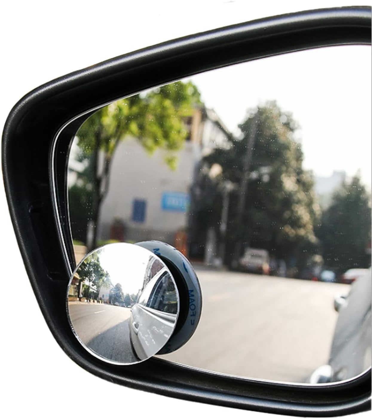 Blind Spot Mirrors for Cars Waterproof 360°Rotatable Convex Rear View Mirror round Shape Wide Angle Car Wing Mirror for Universal Cars Traffic Safety -2 Pack