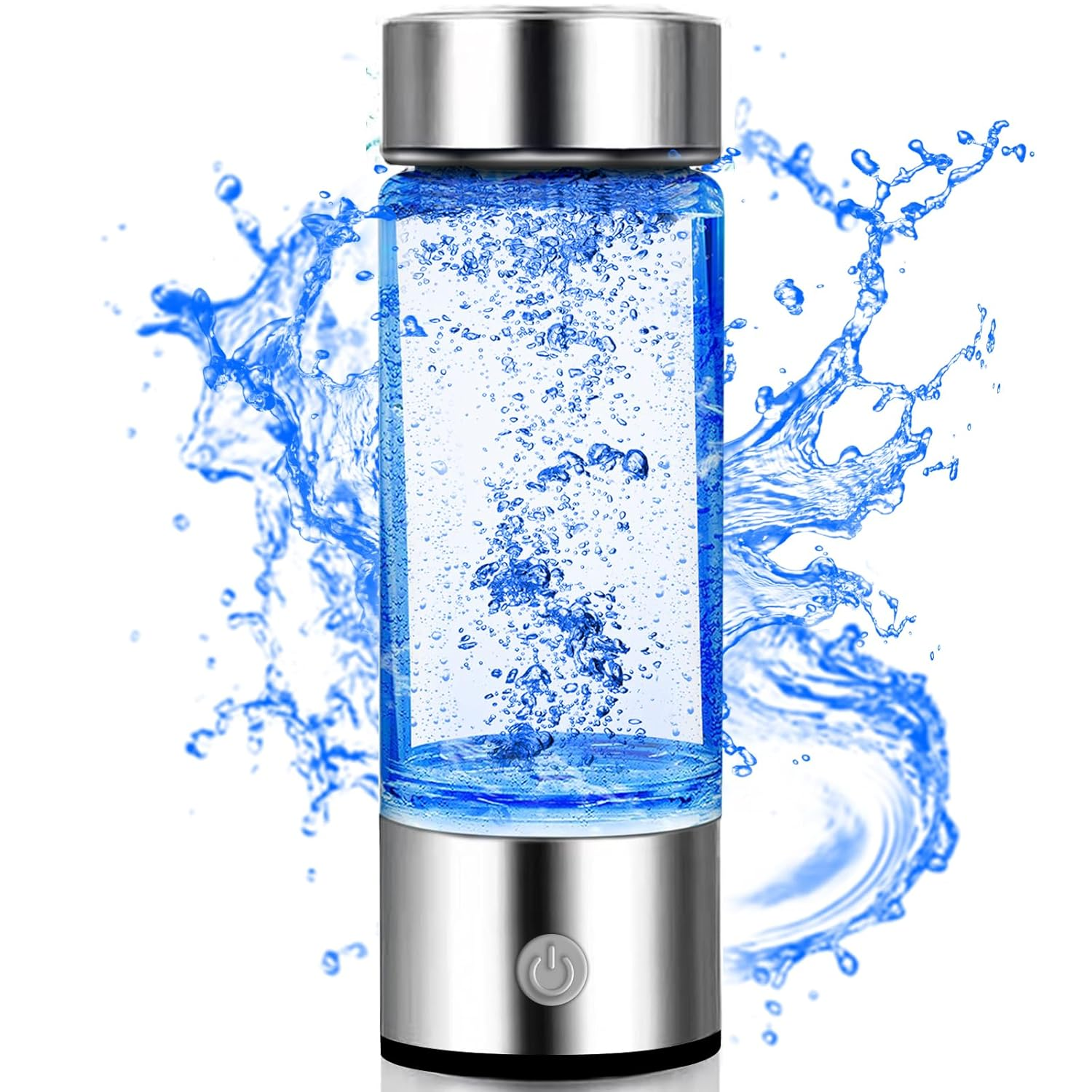 Hydrogen Water Bottle Glass Generator Portable Ionizer SPE PEM Machine Fitness