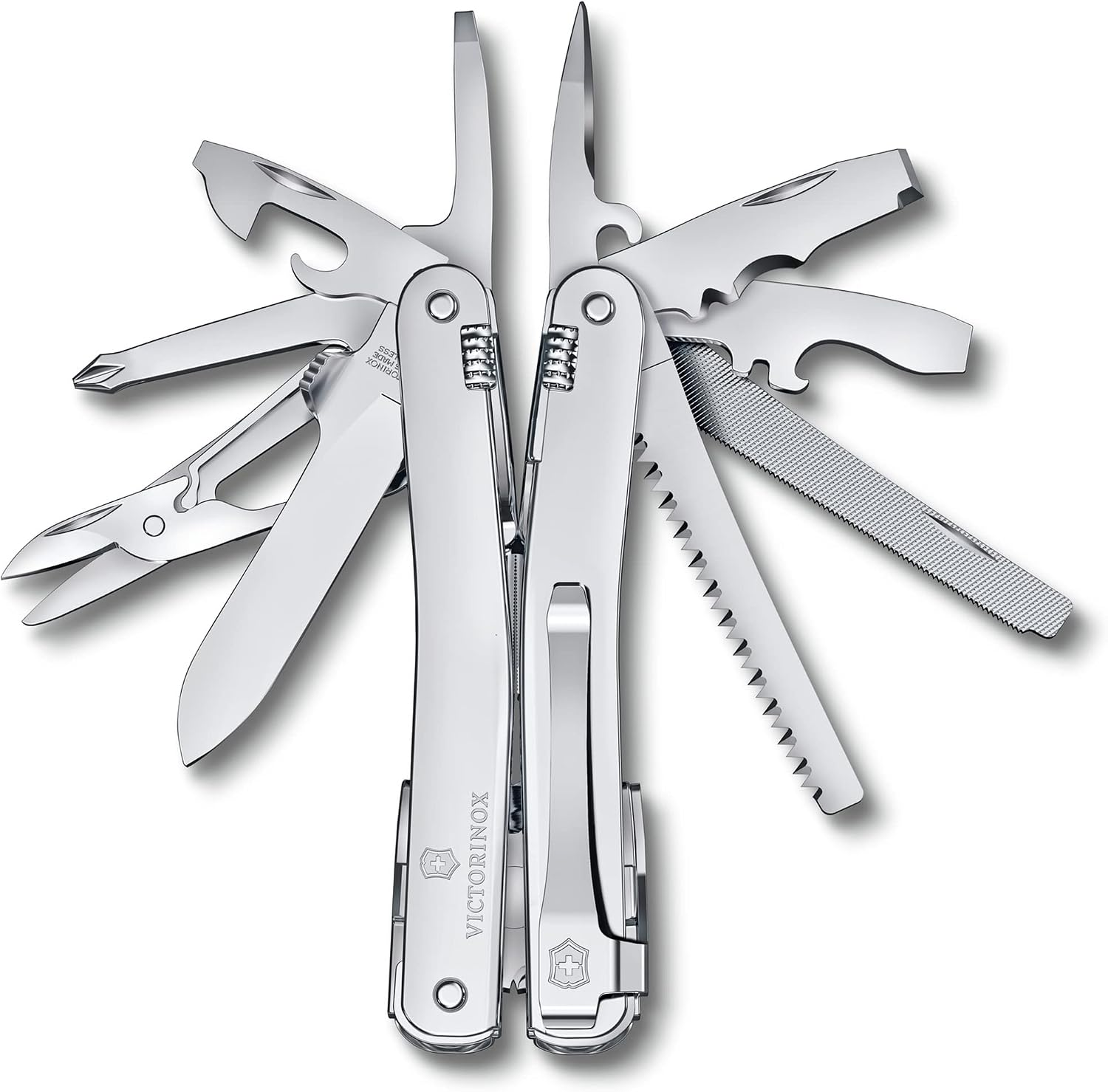 Victorinox Swiss Tool Spirit MX Clip Multi-Tool, Silver