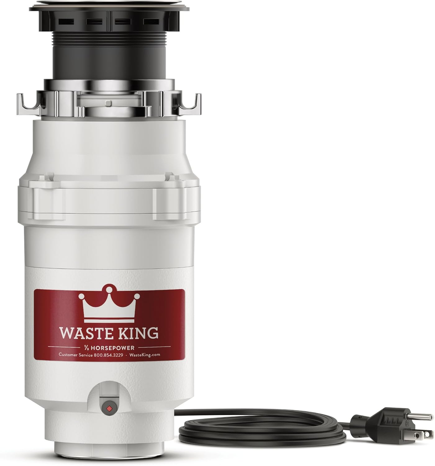 Garbage Disposal for Kitchen Sink with Power Cord, Compact Food Waste Disposer,