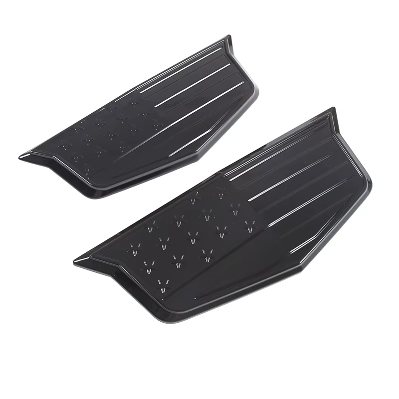 Cadillac Escalade 2021-2023 Black Front Rear Logo Cover Emblem Trim ABS