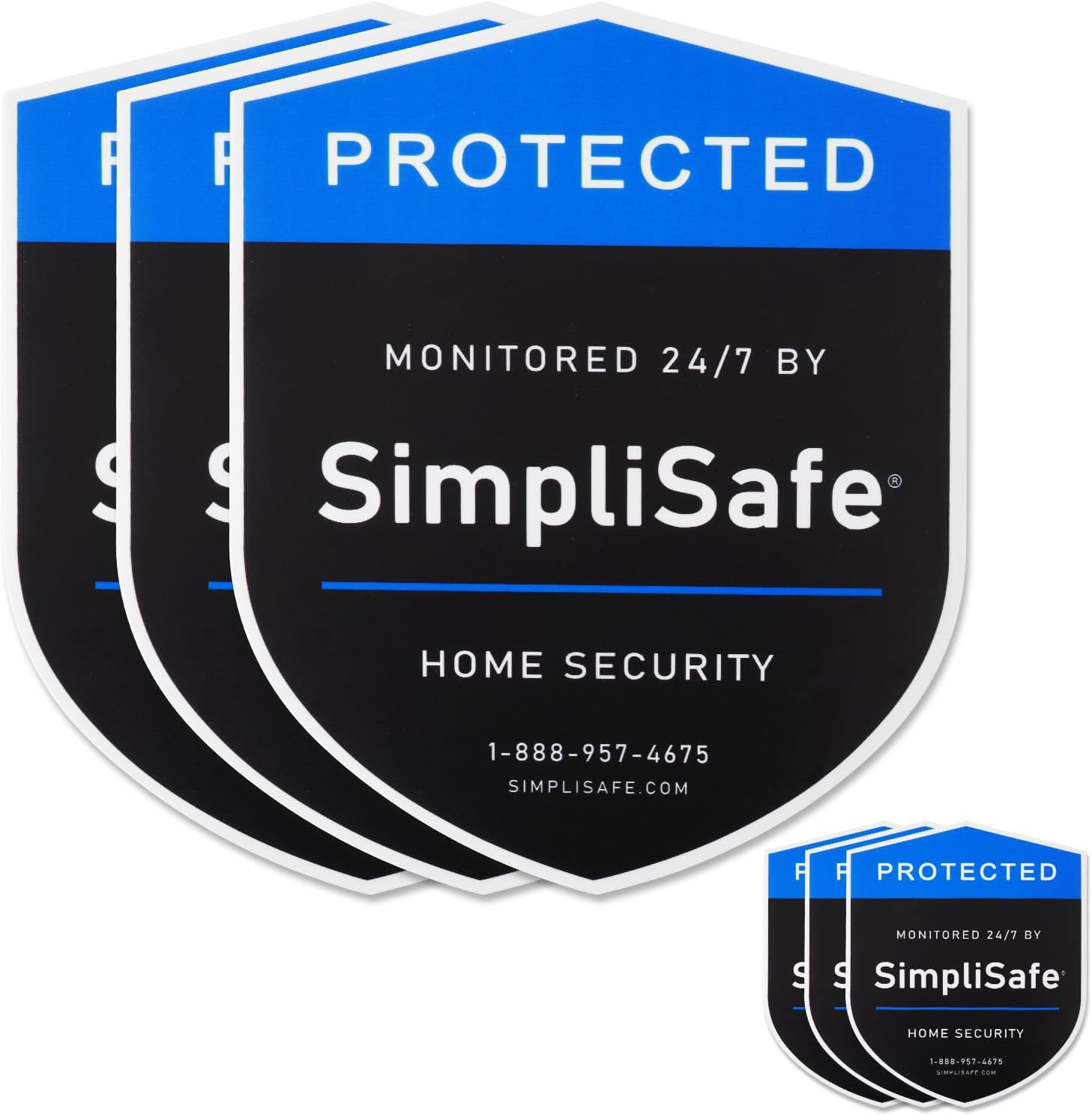 3PCS Yard Sign Compatible for Simplisafe Home Security System,And 3PCS Door/Window Stickers - Home Security Alarm Decal for Simpli-Safe,Durable and Waterproof