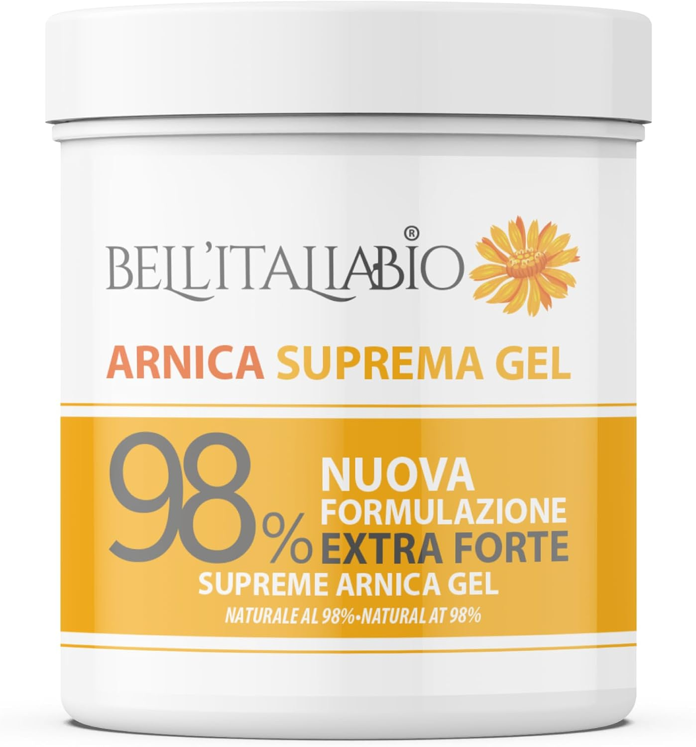 Arnica per Cavalli Uso Umano Suprema 550 Ml Arnica Gel Forte 98% Crema Recupero Muscoli Sportiva Con Vitamina E, Menta E Lavanda, Made in Italy