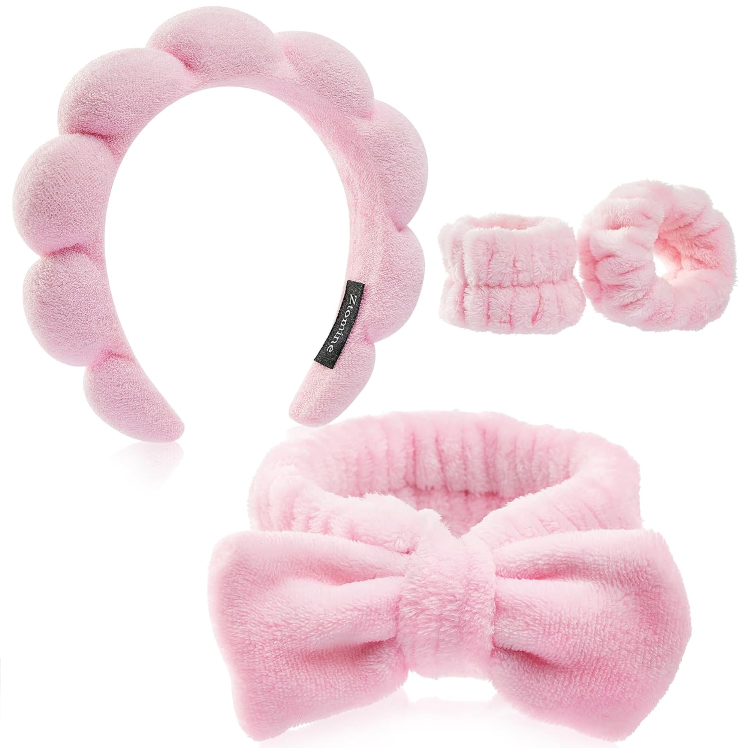 Spa Headband & Wristband Set for Women
