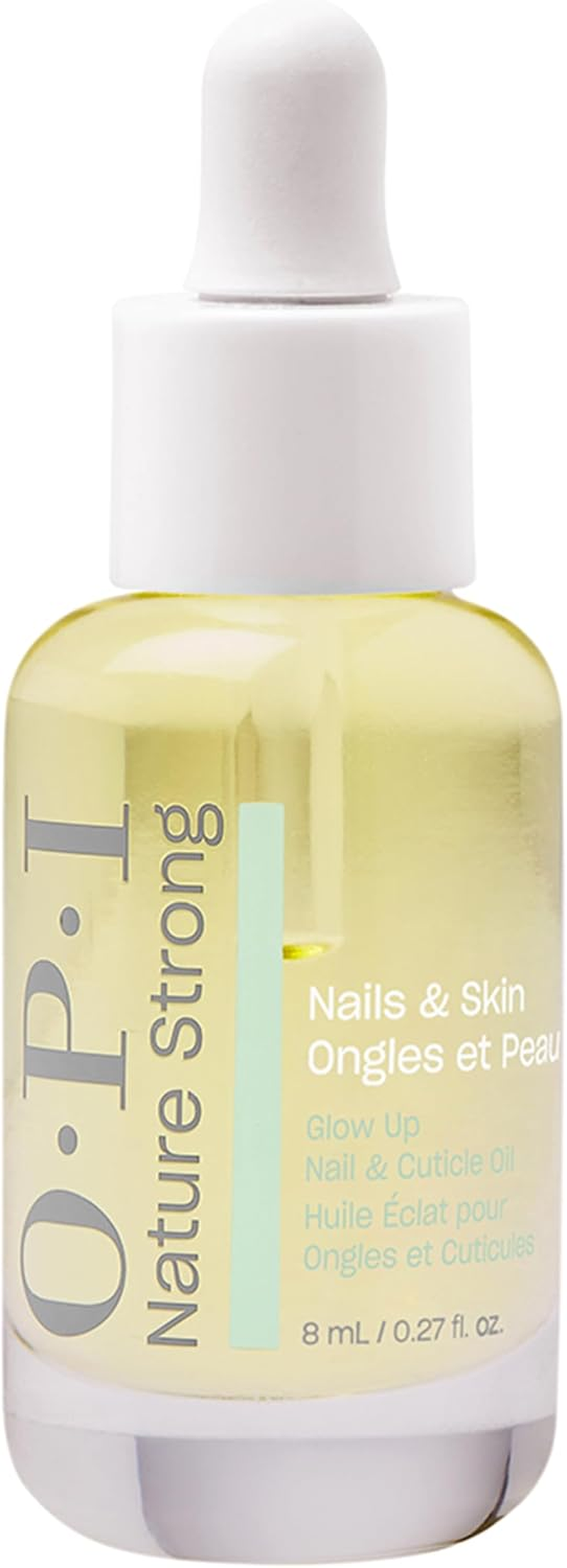 OPI Nature Strong Skincare Glow Up Nail & Cuticle Oil - Natural Origin Formula Cuticle Treatment with Vitamin E - Nail Oil for Damaged Nails