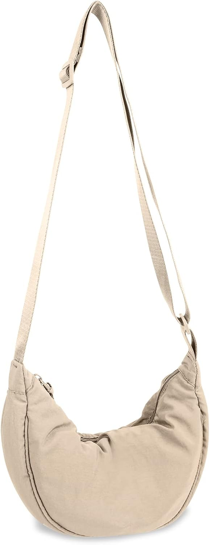 Nylon Crescent Crossbody Bag for Women & Men – Small Travel Sling Hobo