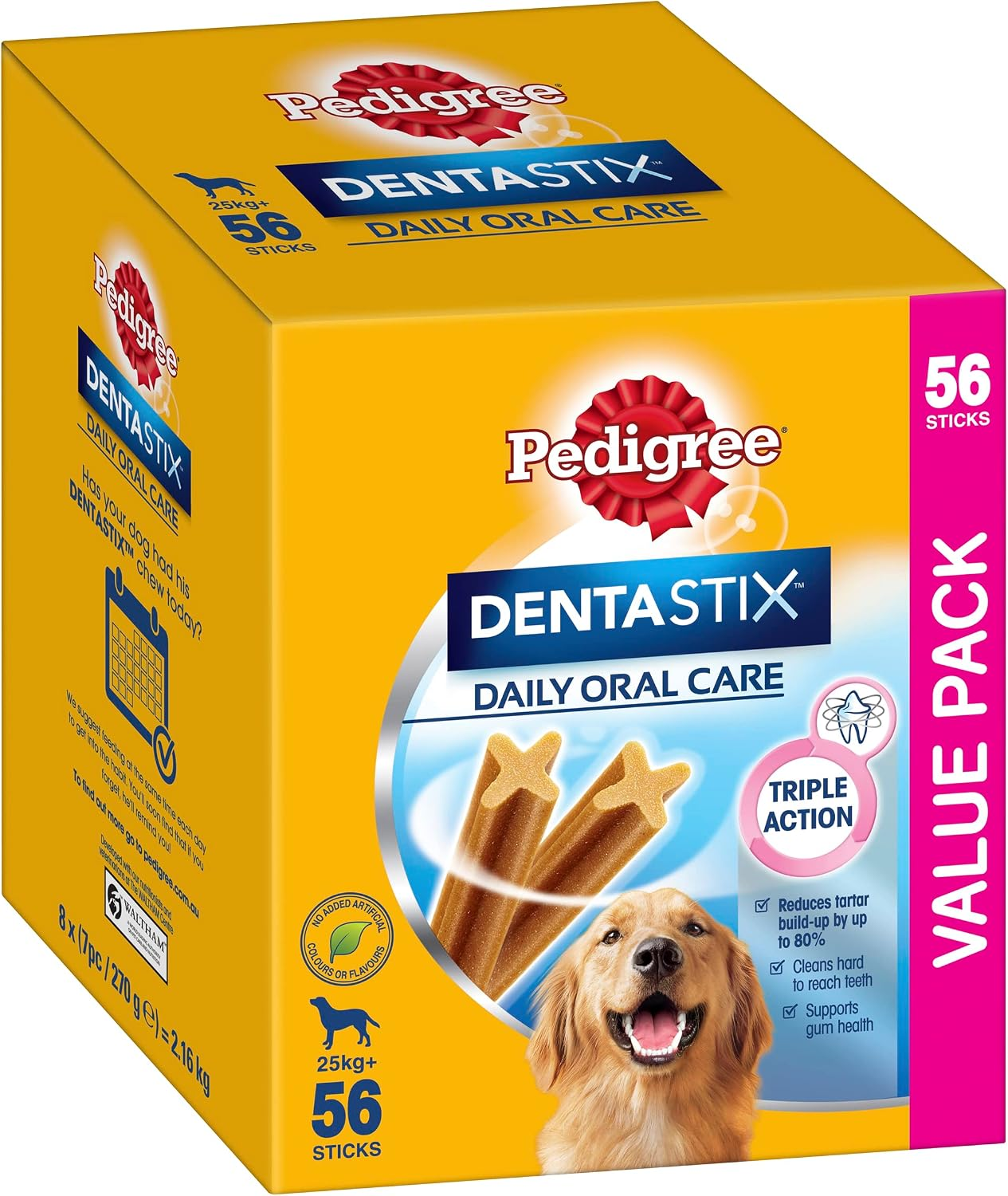 Dentastix Large Breed Dental Dog Treats Daily Oral Care, 56 Sticks