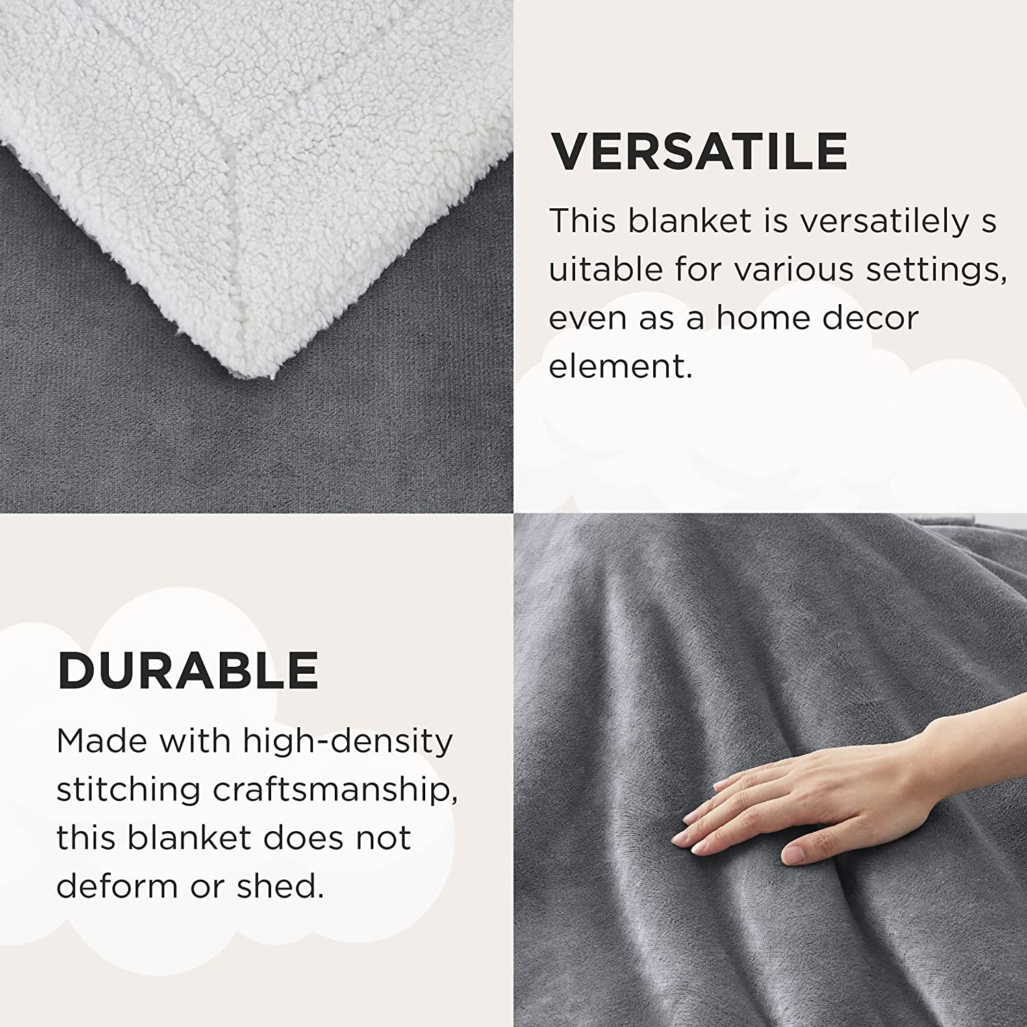 Bedsure Sherpa Fleece Throw Blanket Twin Size for Couch - Thick and Warm Blan... - Picture 10 of 16