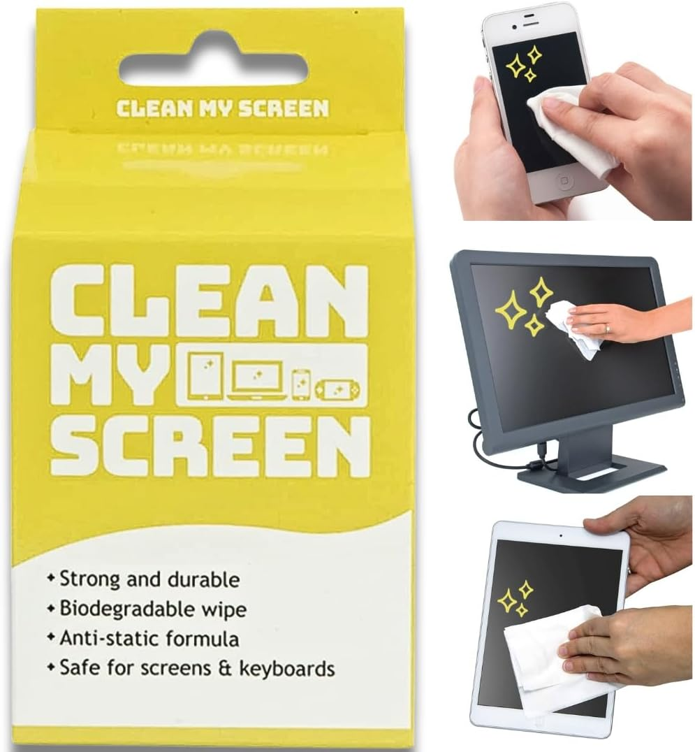 Clean My Screen - Biodegradable Screen Cleaner 10ct Electronics Wipes - for P... - Picture 2 of 11
