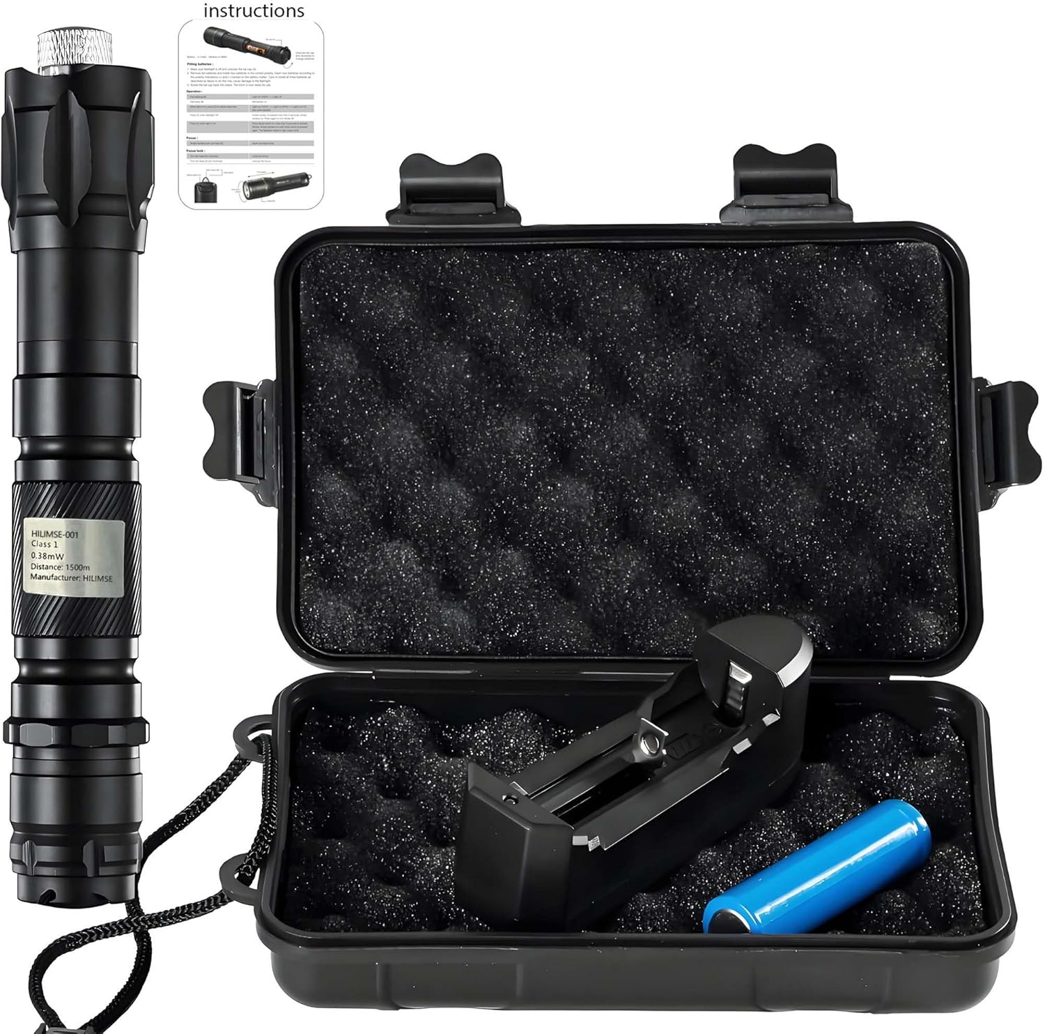 3000 Lumen round Aluminum LED Laser Pointer with Various Lighting Patterns, High Performance