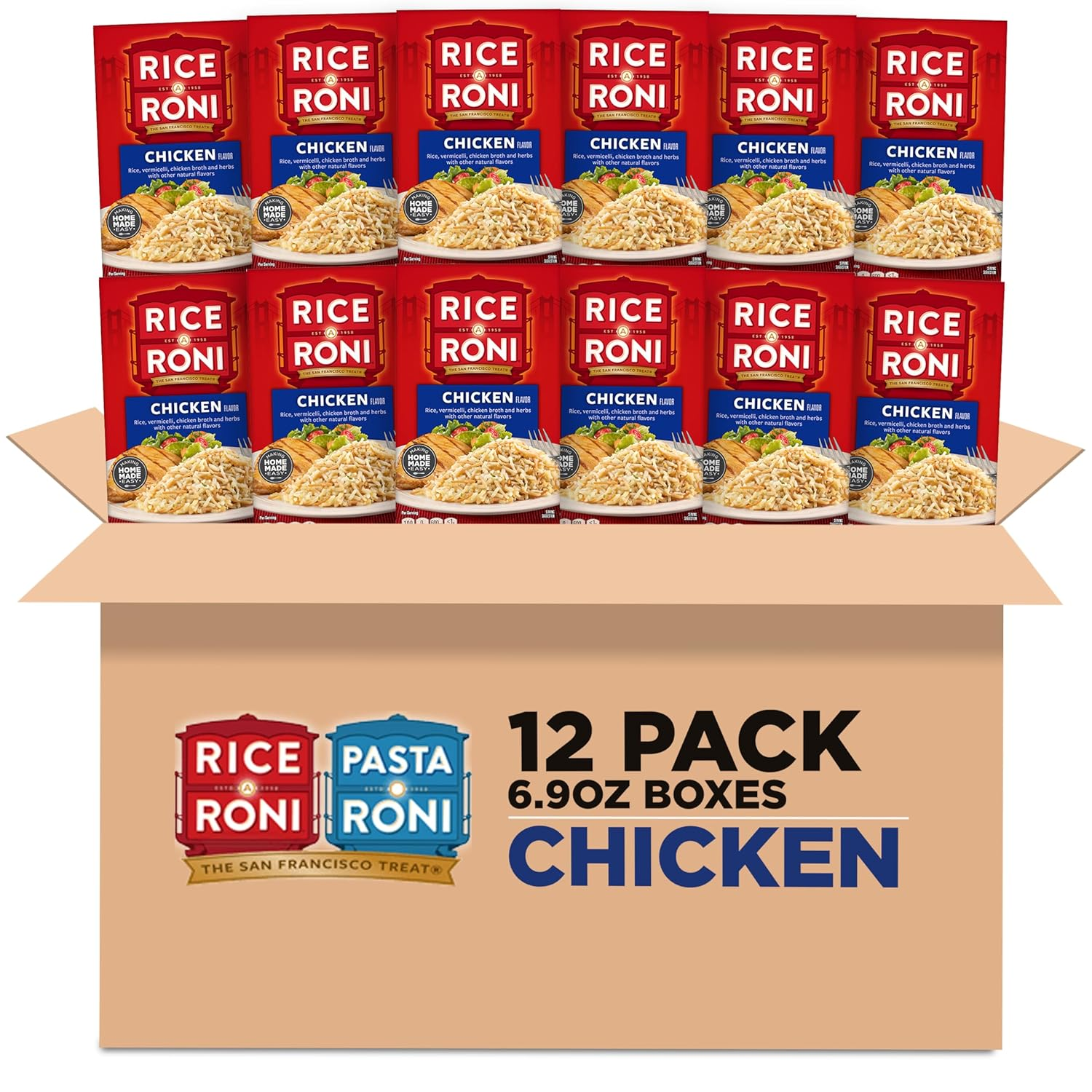 Quaker Rice a Roni, Chicken, 6.9Oz Boxes (12 Pack)