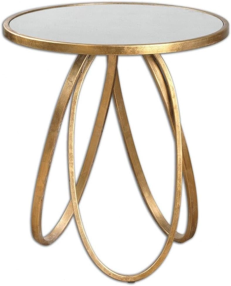 Stylish Gold Montrez Accent Table by  - Perfect for Any Space