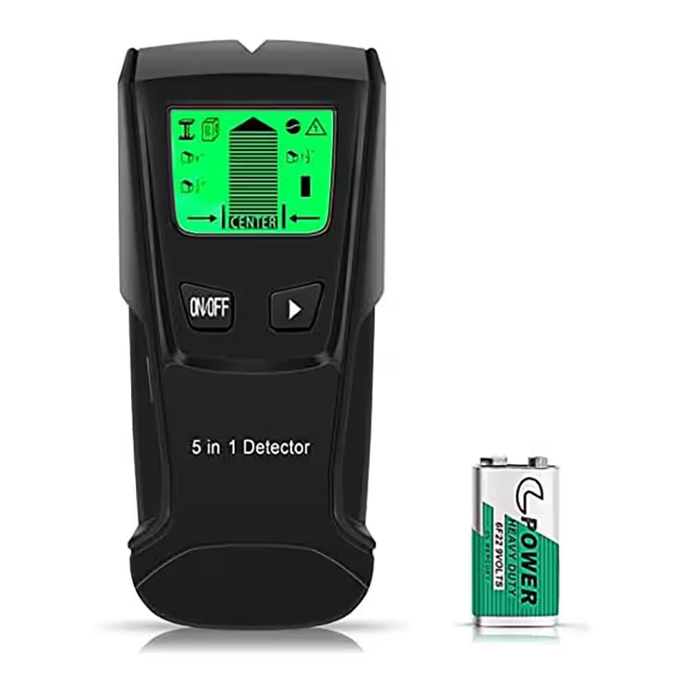 Stud Finder Wall Scanner 5 in 1 Electronic Sensor for Wood AC Wire Metal Detection with LCD Display Sound Warning